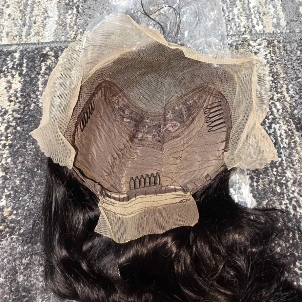 18 Inch Body Wave Human Hair Wig 13x4 Lace Front Ear to Ear Pre-Plucked Black